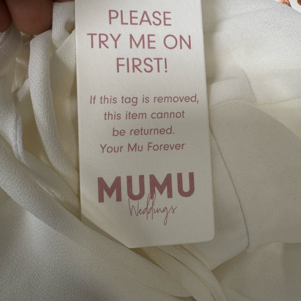 Show Me Your MuMu Godshaw Goddess White Maxi Dress Sz L - Picture 10 of 12